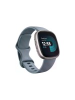 Fitbit Versa 4 Smartwatch, waterfall blue/platinum