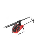 FliteZone Hélicoptère Hughes 300 Rouge, 4 canaux, 6G, RTF