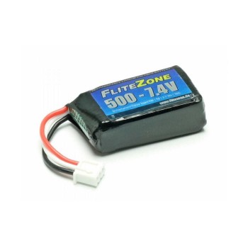 FliteZone Batterie RC LiPo 500 mAh 7.4 V 30C 120x
