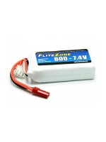 FliteZone Batterie RC LiPo 800 mAh 7.4 V 25C