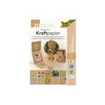Folia Kraftpapier Motivblock II, A4, 20 Blatt, 120/230g, sortiert