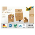 Folia Carton kraft Bloc de motifs papier kraft A5 230 g/m², 50 feuilles