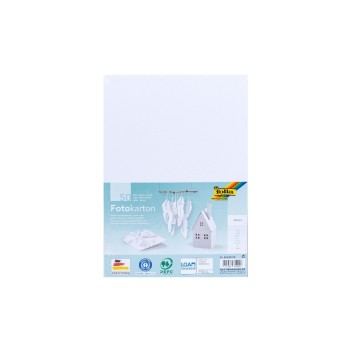 Folia Fotokarton A4 300g/m2, 50 Blatt, Farbe: white