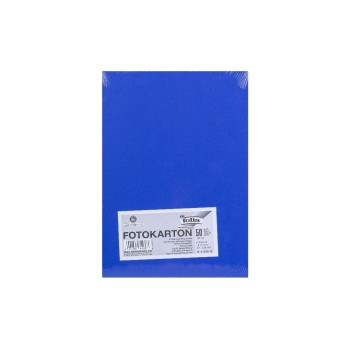 Folia Fotokarton A4 300g/m2, 50 Blatt, Farbe: Ultramarin