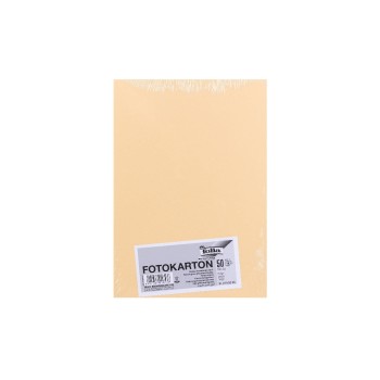 Folia Fotokarton A4 300g/m2, 50 Blatt, Farbe: Beige