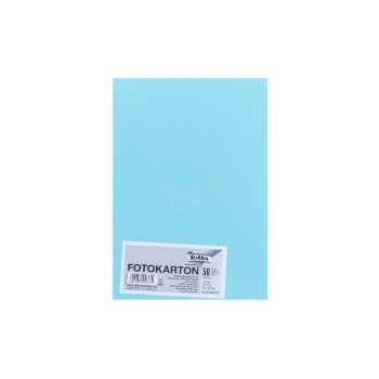 Folia Fotokarton A4 300g/m2, 50 Blatt, Farbe: Eisblue