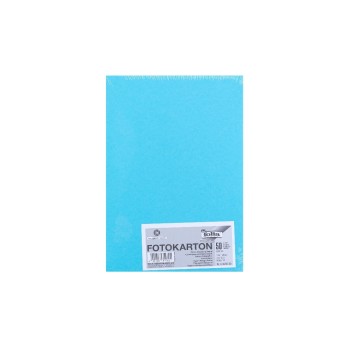 Folia Fotokarton A4 300g/m2, 50 Blatt, Farbe: Himmelblue