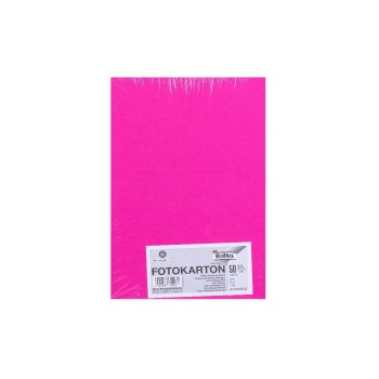 Folia Fotokarton A4 300g/m2, 50 Blatt, Farbe: Pink