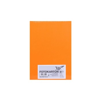 Folia Fotokarton A4 300g/m2, 50 Blatt, Farbe: Hellorange