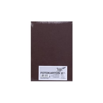 Folia Fotokarton A4 300g/m2, 50 Blatt, Farbe: Dunkelbraun