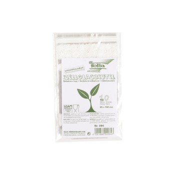 Folia Sac transparent Bio avec sol 95 x 160 mm, 10 pièces