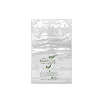 Folia Sac transparent Bio avec sol 180 x 300 mm, 10 pièces
