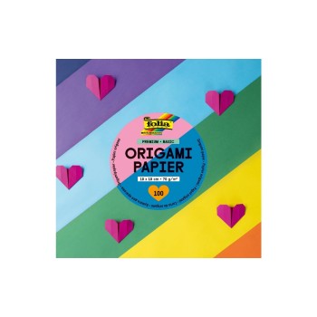 Folia Faltblätter Origami quadratisch, 10x10cm, 70g/m² Folia Faltblätter Origami quadratisch, 10x10cm, 70g/m²