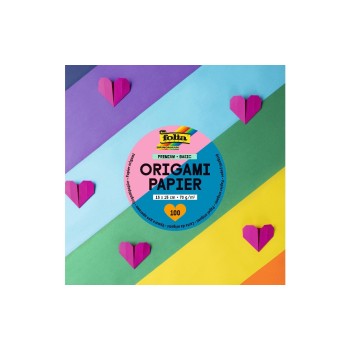 Folia Faltblätter Origami quadratisch, 15x15cm, 70g/m² Folia Faltblätter Origami quadratisch, 15x15cm, 70g/m²