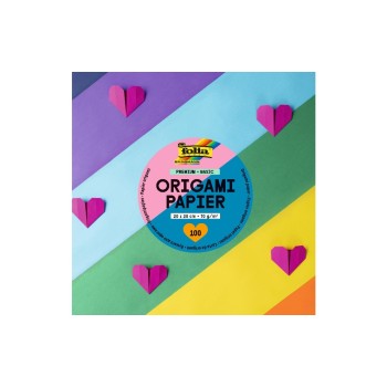 Folia Faltblätter Origami quadratisch, 20x20cm, 70g/m²