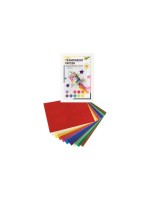 Folia Cahier de papier calque 10 feuilles de couleurs assorties, 20 x 30 cm