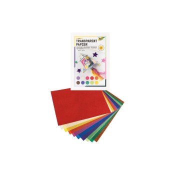Folia Transparentpapier, Transparentpapier 42 g/m2 10 Blatt farbig Folia Transparentpapier, Transparentpapier 42 g/m2 10 Blatt farbig
