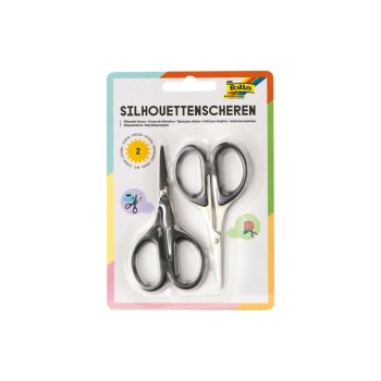 Folia Silhouettenschere, Silhouettenschere 2er-Set Metall Kunststoff