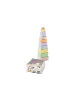 Folia Boîtes en carton pastel carrés, 12 pièces