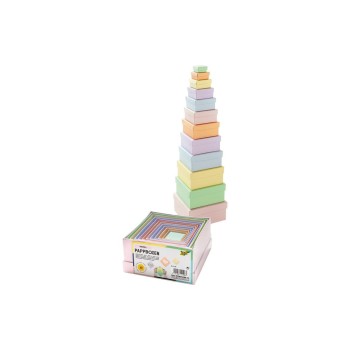 Folia Boîtes en carton pastel carrés, 12 pièces Folia Boîtes en carton pastel carrés, 12 pièces