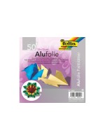 Folia Dépliants en aluminium 15 x 15 cm 90 g/m² Couleur assortie