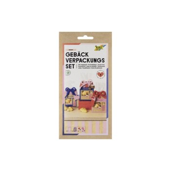 Folia Kit d'emballage pour pâtisseries BAKERY 11 x 14 cm Folia Kit d'emballage pour pâtisseries BAKERY 11 x 14 cm