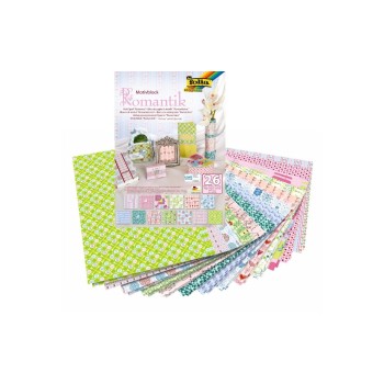 Folia Motivblock Romantik, Basteln-Papier