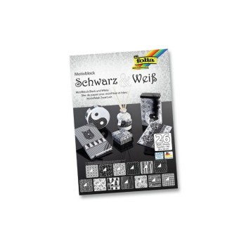Folia Motivblock black white