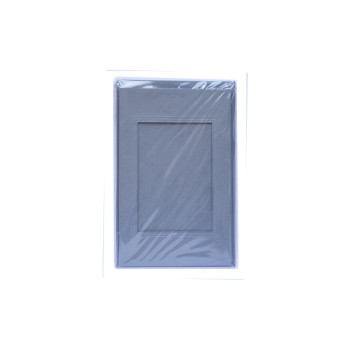 Folia Passepartouts-Karten 220g/m2 eckig, 3 Stück, 11 x 18 cm, steingrey