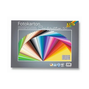 Folia Fotokarton 50er Pack sortiert, 50 Stück, 35x50cm
