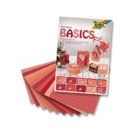 Folia Bloc de papier à motif Basics rouge