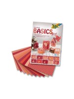 Folia Bloc de papier à motif Basics rouge