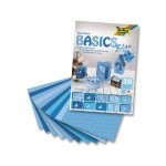 Folia Bloc de papier à motif Basics bleu