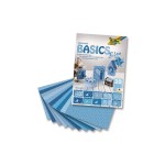 Folia Motivblock Basics blue, 30 Blatt, 24x34cm