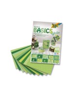 Folia Motivblock Basics grün, 30 Blatt, 24x34cm