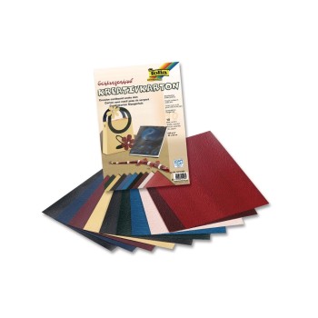 Folia Kreativkarton Schlangenhaut, 10 Blatt à 230g/m2, 23x33cm