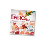 Folia Faltblätter Basics rot, 50 Blatt à 75g/m2, 15x15cm