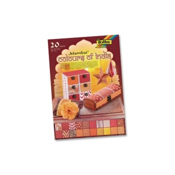Folia Motivblock India Mumbai, 20 Blatt, 21x29.7cm