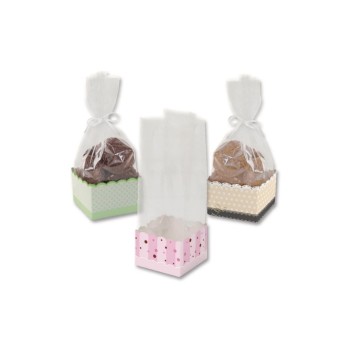 Folia Carton cadeau Pâtisserie Multicolore, 7.5 x 7.5 x 20 cm