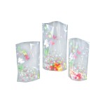 Folia Geschenktüten Cellophan Frühling, 10 Beutel, 11.5x19cm