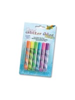 Folia Glitter Glue Spiral Neon, Set mit 6 Klebestifte à 10.5ml