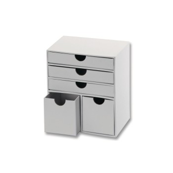 Folia Pappschachtel Kommode medium, 1 Stück, Grösse 14 x 9.5 x 16cm