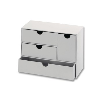 Folia Pappschachtel Kommode breit, 1 Stück, Grösse 21 x 9.5 x 16cm