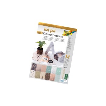 Folia Designpapier Hot Foil 165 g/m2, 12 Blatt Folia Designpapier Hot Foil 165 g/m2, 12 Blatt