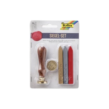 Folia Tampon Set avec cire de scellement Folia Tampon Set avec cire de scellement