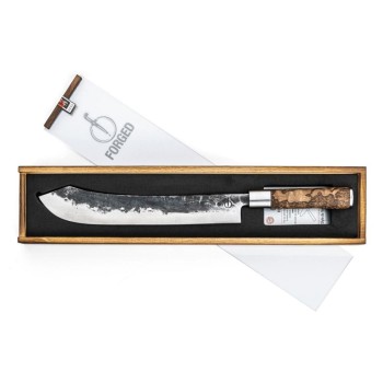 Forged Couteau de cuisine VG10 Couteau de boucher Jaune Forged Couteau de cuisine VG10 Couteau de boucher Jaune
