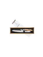 Forged Couteau de cuisine Katai couteau Santoku 18 cm Jaune