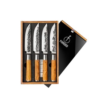Forged 4tlg. Steakmesserset XXL, Braun, 4-teilig Forged 4tlg. Steakmesserset XXL, Braun, 4-teilig