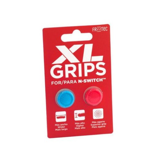 FR-TEC Extension pour thumbstick Switch Thumb Grips Pro XL bleu/rouge