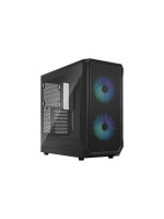 Fractal Design Boîtier d’ordinateur Focus 2 RGB TG Clear Tint Noir